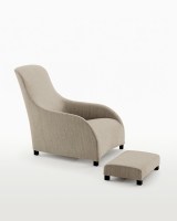Kalos arm chair - fixed cover with feet 9750